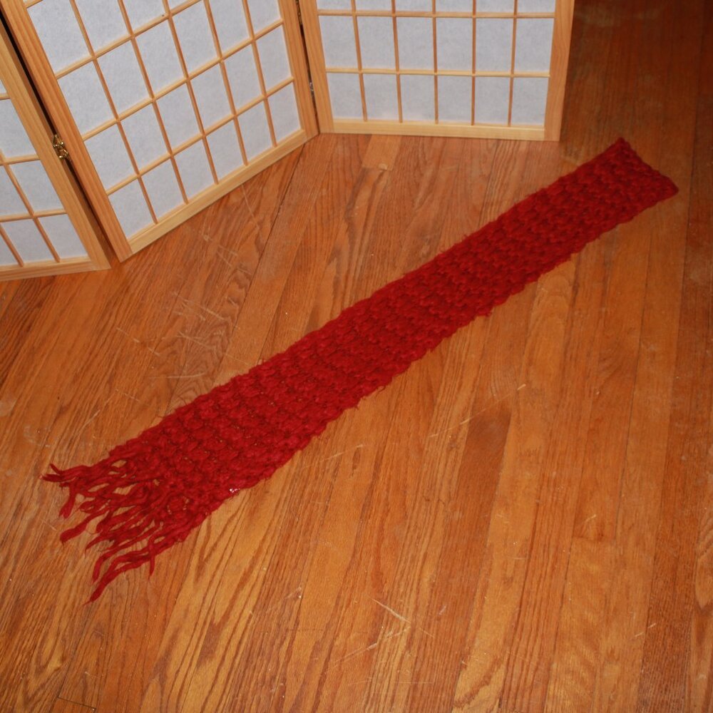 Unknown Brand Handknit Crochet Scarf